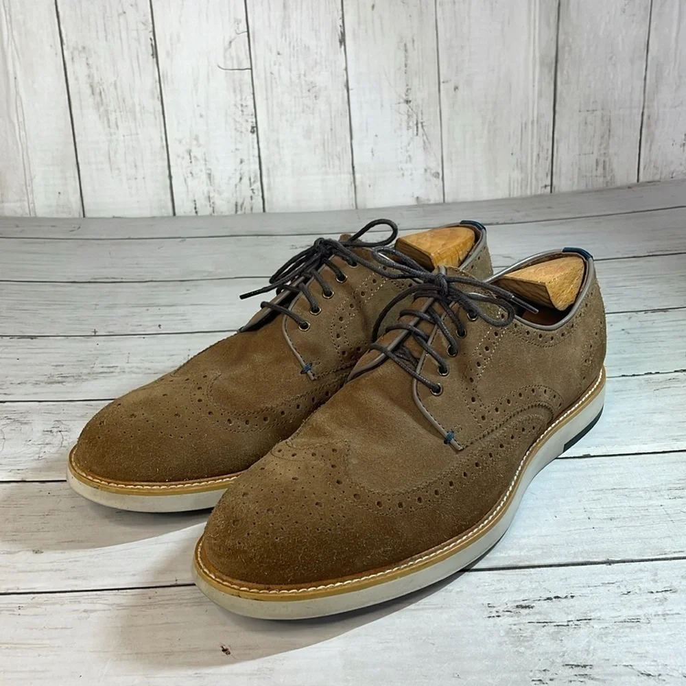Blake Mckay Brown Carson Suede Wingtip Oxford